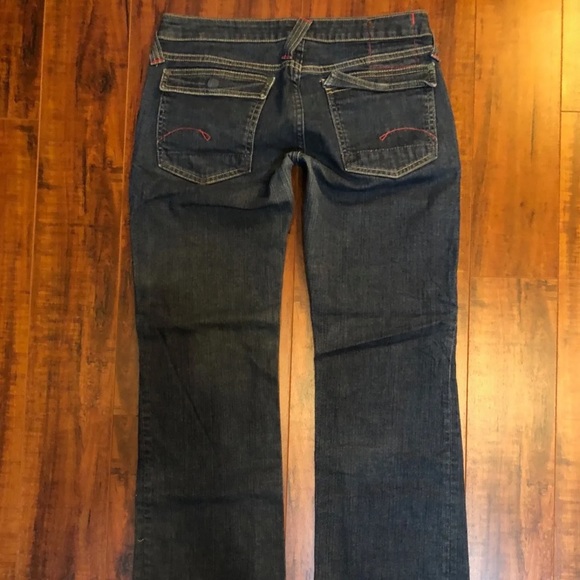 G-STAR RAW sz 30W x 29L - 7" Low Rise Stretch Dark Blue Denim Jeans - Picture 7 of 8